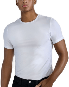 Bread & Boxers Crew-Neck T-Shirt Tencel Hvit