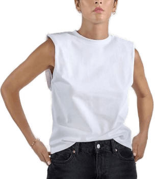 Bread & Boxers Heavy Tank Top Hvit