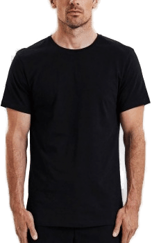 Bread & Boxers Lightweight Crew Neck Tee 2P Svart