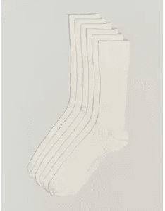 CDLP 6-Pack Cotton Rib Socks