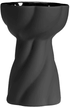 Cooee Design Twist Bulb Vase Black