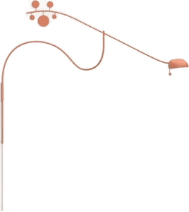 Noon Juno vegglampe Aprikos