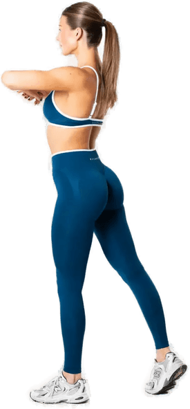 Relode Dam Hybrid Contrast Tights - Blue - L