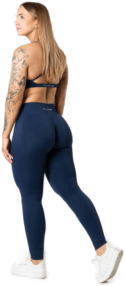 Relode Dam Aura Seamless Scrunch Tights - Midnight Blue