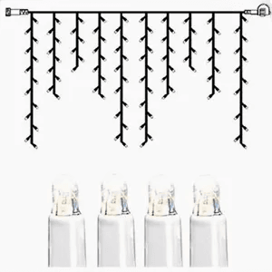 Star Trading LED istapp 100 lys 2x1m kallhvit