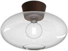 Belid Bullo takplafond XL klart glass Ø 38 cm