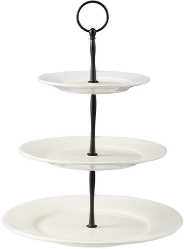 Dorre Kafi kakefat 3 etasjer Hvit