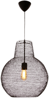 Aneta Lighting Taklampe Trassel rund Svart