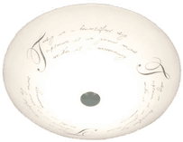 Aneta Lighting Plafond Skrift Hvit