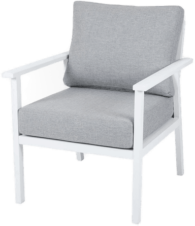 Brafab Samvaro lenestol hvit/grå