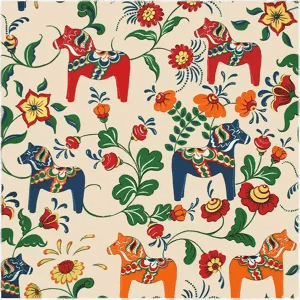 Arvidssons Textil Dalahäst voksduk