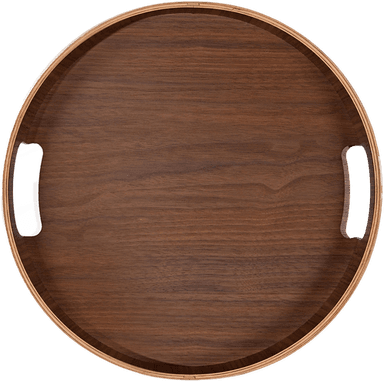 Sagaform Hanna brett Ø35 cm Mørkebrun
