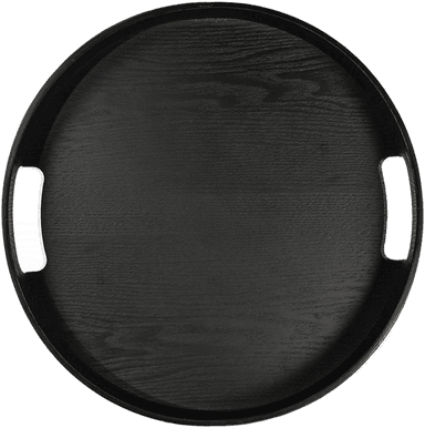 Sagaform Hanna brett Ø35 cm Svart