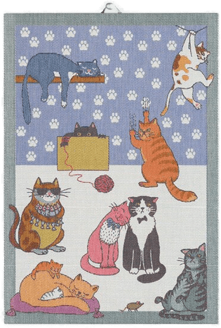 Ekelund Cats Fun håndkle 35x50 cm