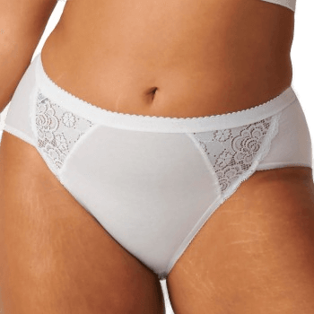 Sloggi Chic Lace Midi Truser Hvit