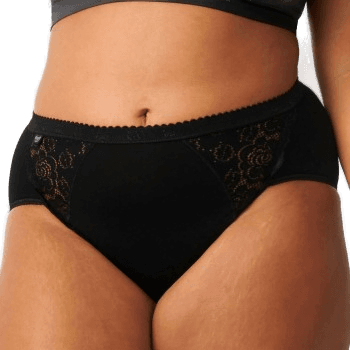 Sloggi Chic Lace Midi Truser Svart