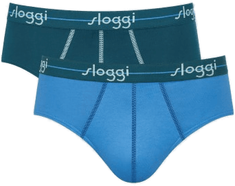 Sloggi 2P For Men Start Midi Blå/Lysblå