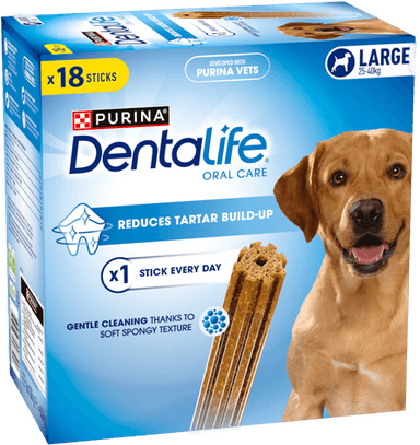 Dentalife daglig tannhygiene-snacks for store hunder