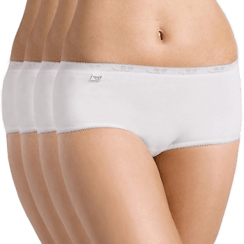 Sloggi Basic Organic Hipster 4P Hvit