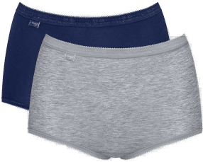 Sloggi Truser 3P Basic Plus Maxi Blå/Grå