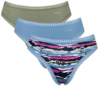 Sloggi GO Crush High Leg Briefs Blå/Grønn