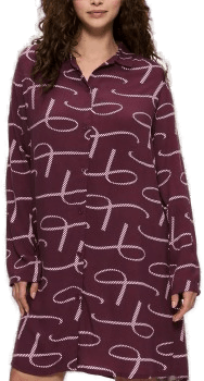 Triumph Boyfriend Fit Nightdress Vinrød