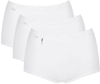 Sloggi Pearl Maxi Truser 3P Hvit