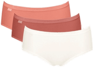 Sloggi Basic Plus Midi Truser 3P Lakserosa