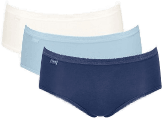 Sloggi Truser 3P Basic Plus Midi Marine/Blå