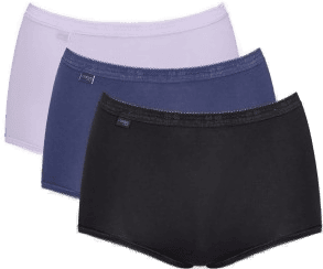 Sloggi Truser 3P Basic Plus Maxi Svart/Blå