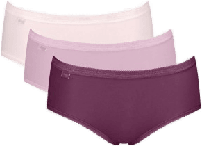 Sloggi Basic Plus Midi Truser 3P Lysrosa