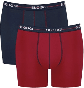 Sloggi 2P Men Start Short Marine/Rød