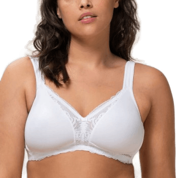 Triumph Modern Lace Cotton Soft Bra Hvit