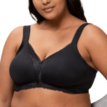 Triumph Modern Lace Cotton Soft Bra Svart