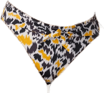 Sloggi Shore Fancy Guppy Bikini Tai Svart/Gul