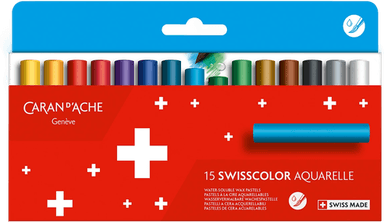 Caran Dache Swisscolor Aquarelle 15-sett