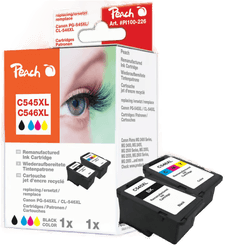 Peach PG-545XL og CL-546XL Blekkpatron 2-pk.