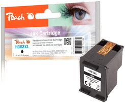 Peach Blekkpatron HP 303XL - Svart