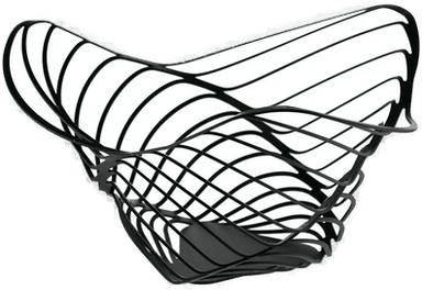 Alessi Trinity fruktkurv 33 cm Svart