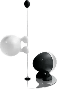 Alessi Lilliput salt- og peppersett svart-hvit