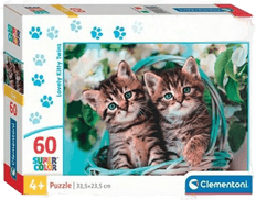 Clementoni Jigsaw Puzzle Lovely Kitty Twins 60 pcs