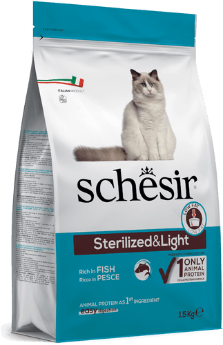 Schesir sterilisert med fisk 1,5 kg