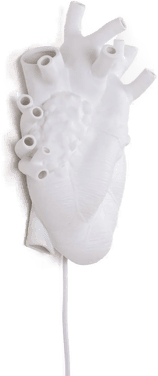 Seletti Heart Lamp LED-vegglampe, hvit