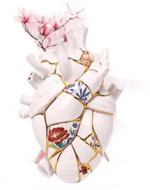Seletti Love in Bloom Kintsugi Vase