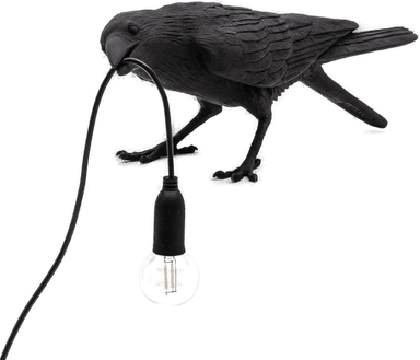 Seletti Bird Lamp Playing Black