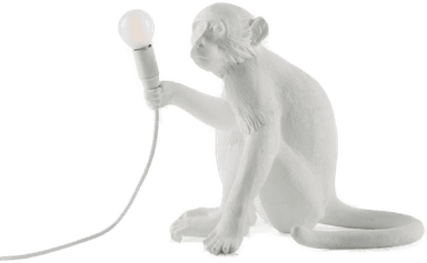 Seletti Monkey Lamp Sitting White