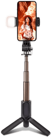 Sbs Selfie Stick med LED og Tripod