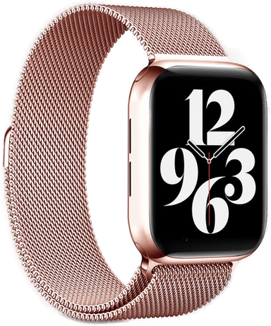 Puro Milanese Apple Watch-reim Rosegull