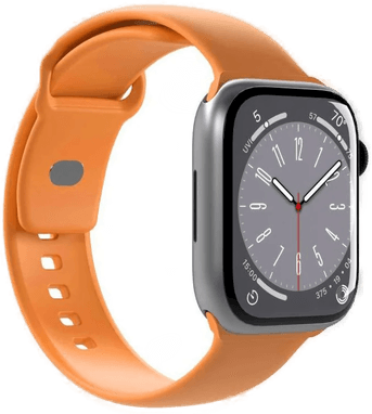 Puro Silicone klokkestropp for Apple Watch 38–41 mm, lys oransje