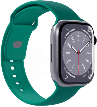 Puro Icon Silikonreim Apple Watch 42/44/45mm - Grønn